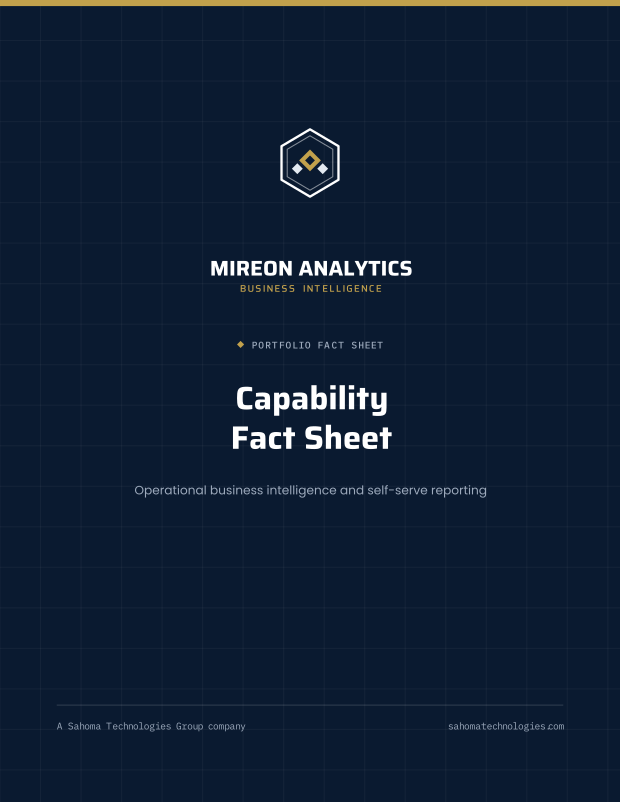 Mireon Analytics Fact Sheet cover